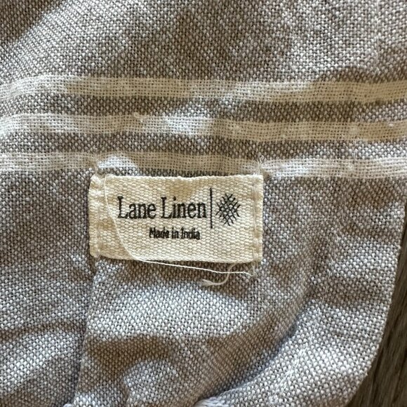 Lane Linen Turkish Beach Towels - Grey / White - Picture 2 of 3